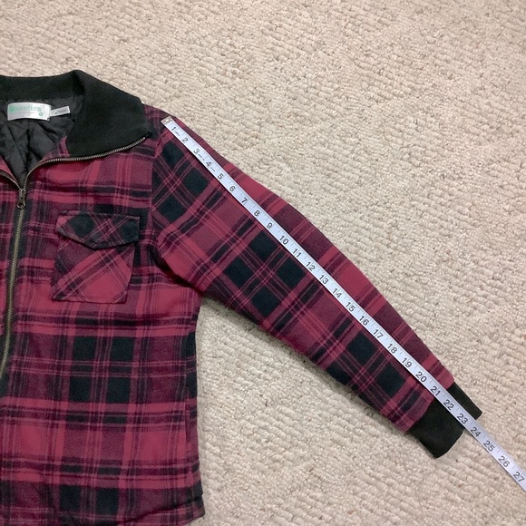AVENTURA Women’s Black/Raspberry Plaid Organic Cotton Jacket - Picture 9 of 11